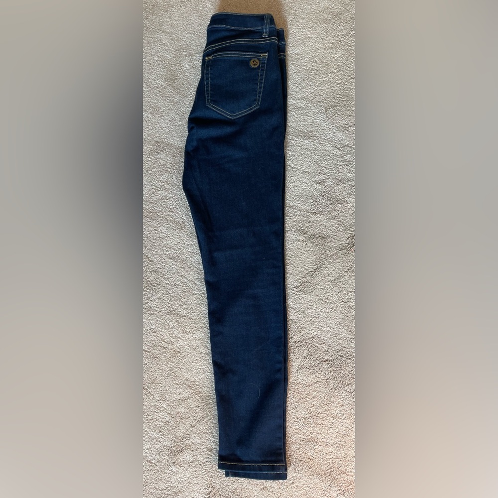 Michael Kors Izzy skinny dark wash jeans